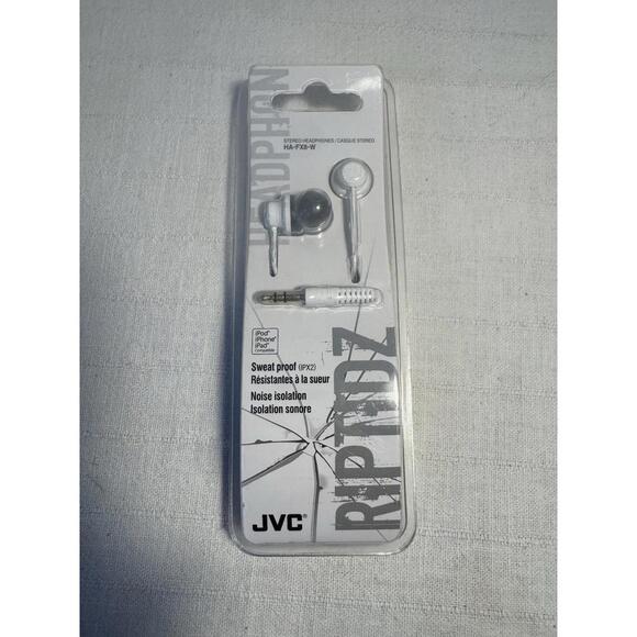 JVC HAFX8B RIPTIDZ Inner-Ear Earbuds (white) - Picture 1 of 5